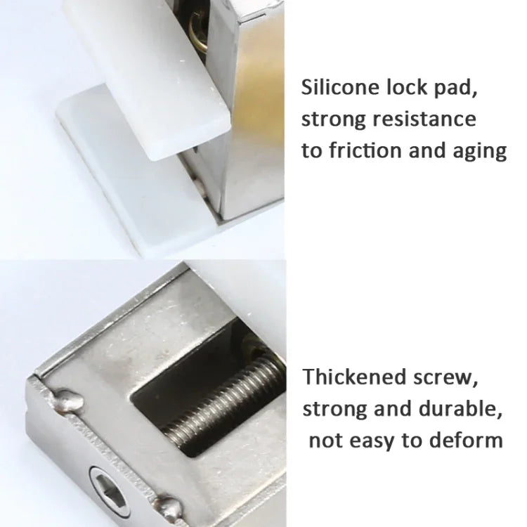 2 Loquets de sécurité pour fenêtre/porte en aluminium, protection enfant, butée antivol, clé hexagonale, clé à molette