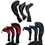 Housse de protection 3 en 1 pour clubs n°1 / n°3 / n°5, housse de tête de club de golf, HD-014 3 en 1 bleu, HD-014 3 en 1 noir, HD-014 3 en 1 rouge