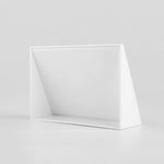Panneau de siège de bureau étudiant avec étiquette de prix en acrylique triangulaire (blanc), 7,4x10,5cm (blanc), 7,4x5,3cm (noir), 7,4x10,5cm (noir)
