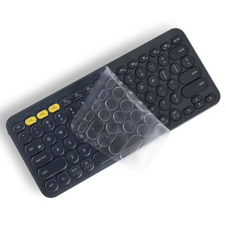 JRC T20703 Film de Clavier d'ordinateur portable Clavier Bluetooth sans fil Film transparent pour Logitech K380