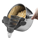 Passoire de cuisine en silicone à large ouverture pour égoutter les fruits et les nouilles, vert, rouge, gris foncé, noir, violet, orange