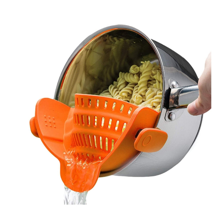 Passoire de cuisine en silicone à large ouverture pour égoutter les fruits et les nouilles, vert, rouge, gris foncé, noir, violet, orange