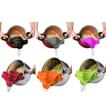Passoire de cuisine en silicone à large ouverture pour égoutter les fruits et les nouilles, vert, rouge, gris foncé, noir, violet, orange