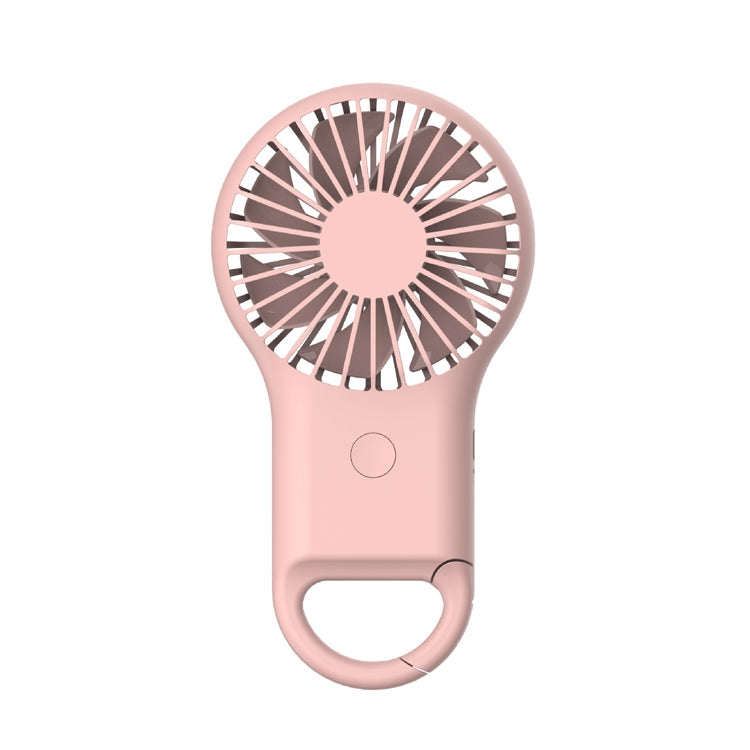 Mini ventilateur de poche portable rechargeable USB avec lumière 7 couleurs, Rose, Vert armée, Orange