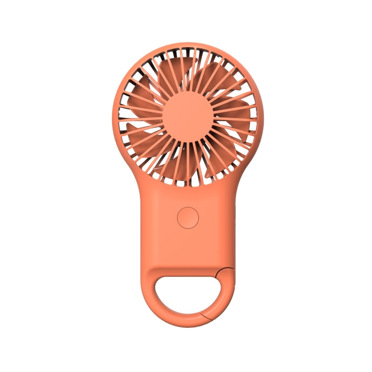 Mini ventilateur de poche portable rechargeable USB avec lumière 7 couleurs, Rose, Vert armée, Orange