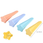 Lot de 2 moules à glace 4 en 1 en silicone alimentaire pour enfants, livraison de couleur aléatoire