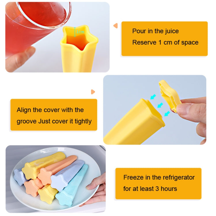 Lot de 2 moules à glace 4 en 1 en silicone alimentaire pour enfants, livraison de couleur aléatoire