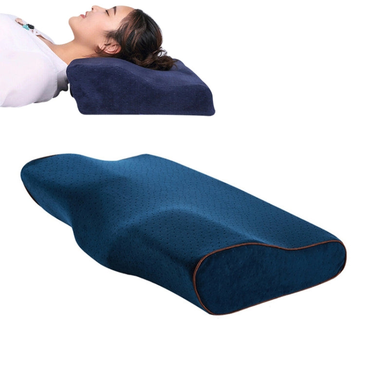 Oreiller cervical en mousse à mémoire en forme de papillon, à rebond lent, oreiller de soins de santé, 50x30x10x6cm, 62x34x12x6cm