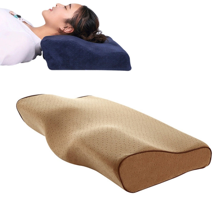 Oreiller cervical en mousse à mémoire en forme de papillon, à rebond lent, oreiller de soins de santé, 50x30x10x6cm, 62x34x12x6cm