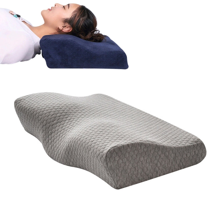 Oreiller cervical en mousse à mémoire en forme de papillon, à rebond lent, oreiller de soins de santé, 50x30x10x6cm, 62x34x12x6cm