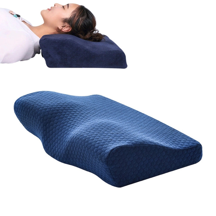 Oreiller cervical en mousse à mémoire en forme de papillon, à rebond lent, oreiller de soins de santé, 50x30x10x6cm, 62x34x12x6cm