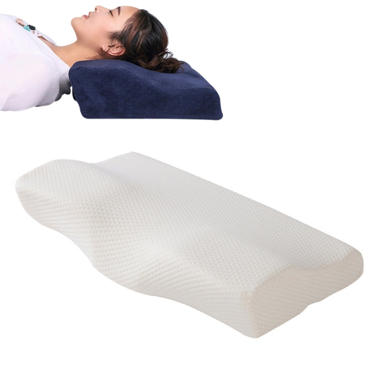 Oreiller cervical en mousse à mémoire en forme de papillon, à rebond lent, oreiller de soins de santé, 50x30x10x6cm, 62x34x12x6cm