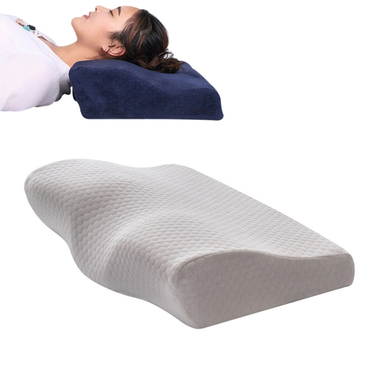 Oreiller cervical en mousse à mémoire en forme de papillon, à rebond lent, oreiller de soins de santé, 50x30x10x6cm, 62x34x12x6cm