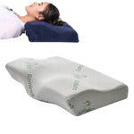 Oreiller cervical en mousse à mémoire en forme de papillon, à rebond lent, oreiller de soins de santé, 50x30x10x6cm, 62x34x12x6cm