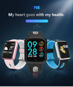 Montres intelligentes P68 avec moniteur de fréquence cardiaque, pression artérielle, suivi d'activité pour Xiaomi Band 3 Huawei Color Band 2, TBD056989501A, TBD056989501B, TBD056989501C, TBD056989501D, TBD056989501E, TBD056989501F, TBD056989501G