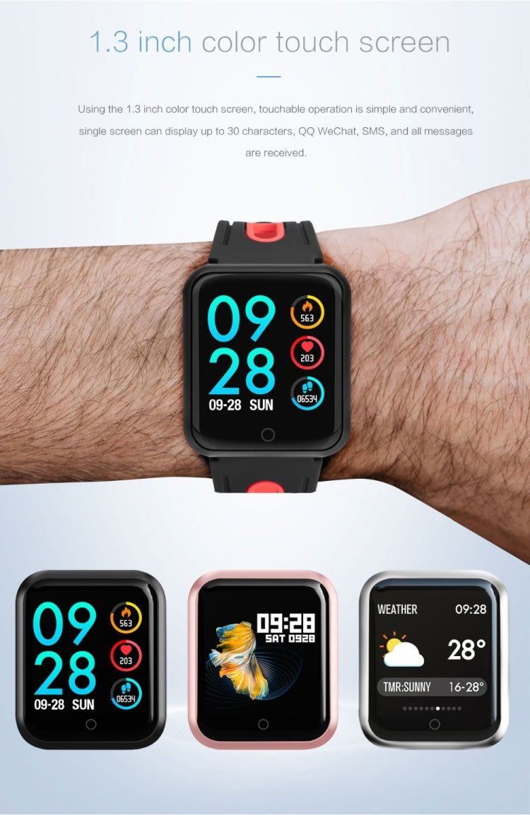 Montres intelligentes P68 avec moniteur de fréquence cardiaque, pression artérielle, suivi d'activité pour Xiaomi Band 3 Huawei Color Band 2, TBD056989501A, TBD056989501B, TBD056989501C, TBD056989501D, TBD056989501E, TBD056989501F, TBD056989501G