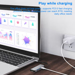 Station d'accueil HUB multifonction 4 en 1 BYL-2011 USB-C / Type-C vers HDMI 4K + USB 3.0 + USB 2.0 + charge PD USB-C / Type-C, 4 en 1