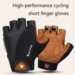 WEST BIKING YP0211196 Gants de moto/vélo anti-choc et antidérapants à demi-doigts pour l'équitation, S, M, L, XL