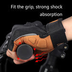 WEST BIKING YP0211196 Gants de moto/vélo anti-choc et antidérapants à demi-doigts pour l'équitation, S, M, L, XL