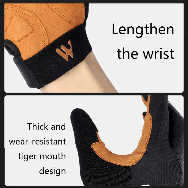 WEST BIKING YP0211197 Gants de moto à doigts complets antichocs et antidérapants, équipement de conduite, S, M, L, XL