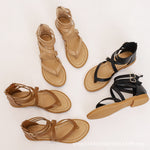 Sandales d'été pour femmes à brides croisées style romain, chaussures rétro à talons bas, 36, 37, 38, 39, 40, 41, 42