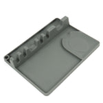 Support de cuillère en silicone 2 en 1 pour cuisine, Grand (Gris), Moyen (Gris), Moyen (Noir), Grand (Rouge), Moyen (Rouge), Grand (Bleu), Moyen (Bleu), Grand (Orange), Moyen (Orange), Grand (Vert), Moyen (Vert)