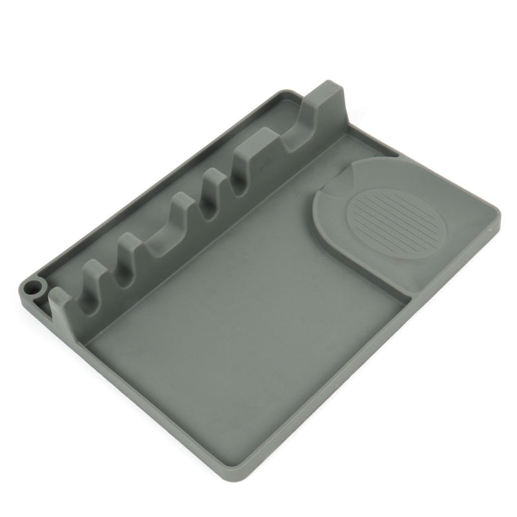 Support de cuillère en silicone 2 en 1 pour cuisine, Grand (Gris), Moyen (Gris), Moyen (Noir), Grand (Rouge), Moyen (Rouge), Grand (Bleu), Moyen (Bleu), Grand (Orange), Moyen (Orange), Grand (Vert), Moyen (Vert)
