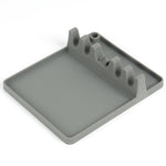 Support de cuillère en silicone 2 en 1 pour cuisine, Grand (Gris), Moyen (Gris), Moyen (Noir), Grand (Rouge), Moyen (Rouge), Grand (Bleu), Moyen (Bleu), Grand (Orange), Moyen (Orange), Grand (Vert), Moyen (Vert)