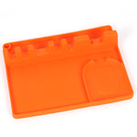 Support de cuillère en silicone 2 en 1 pour cuisine, Grand (Gris), Moyen (Gris), Moyen (Noir), Grand (Rouge), Moyen (Rouge), Grand (Bleu), Moyen (Bleu), Grand (Orange), Moyen (Orange), Grand (Vert), Moyen (Vert)