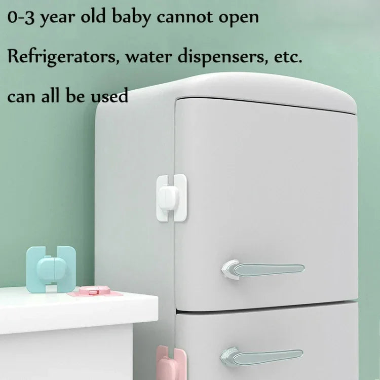 5 distributeurs d'eau de réfrigérateur pour bébé, serrures de sécurité pour bébé, produits de sécurité pour bébé, bleu, rose, blanc