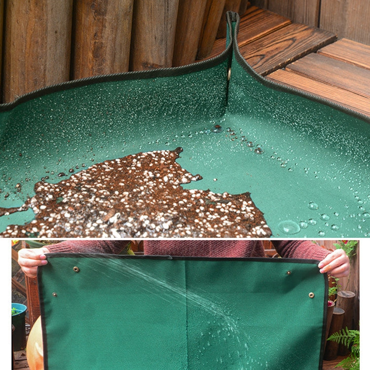 Pots de plantation pour plantes vertes de balcon Tapis de sol pour changement de terre Opération de plantation à domicile Mélange de terre Tapis d'infiltration d'eau, 75x75cm, 110x75cm, 100x100cm