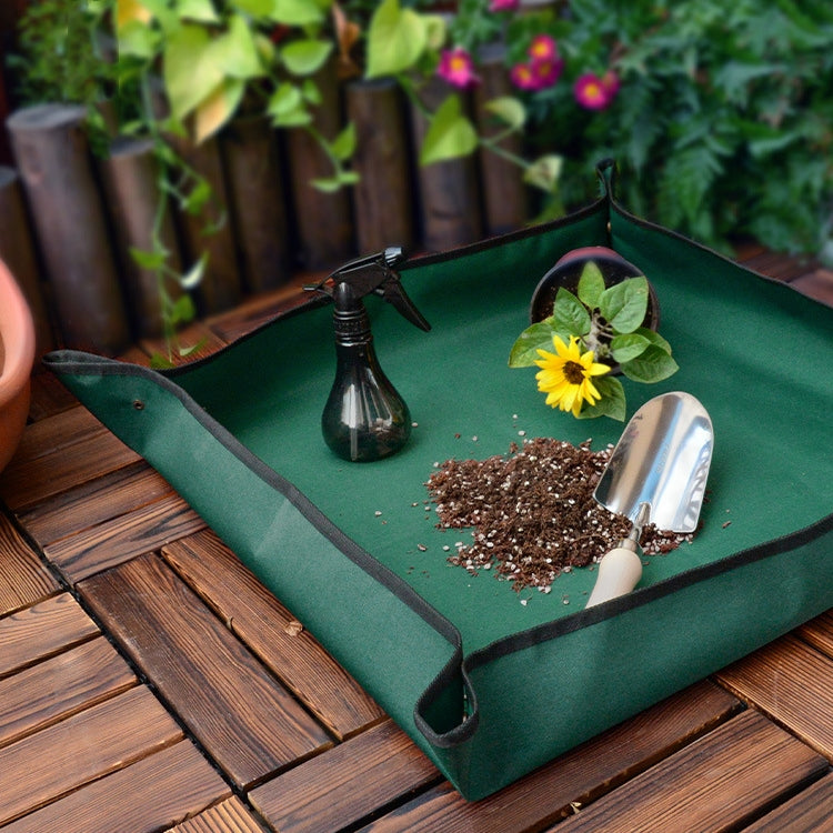 Pots de plantation pour plantes vertes de balcon Tapis de sol pour changement de terre Opération de plantation à domicile Mélange de terre Tapis d'infiltration d'eau, 75x75cm, 110x75cm, 100x100cm