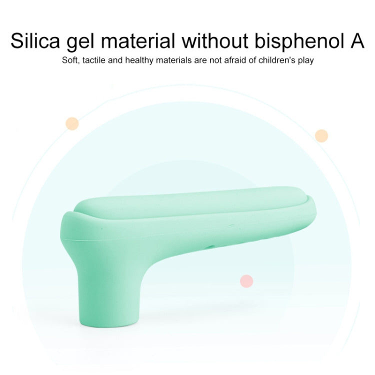 Protection poignée de porte en silicone pour enfants, anti-collision, Blanc crème, Vert clair, Rose, Café