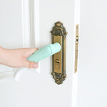 Protection poignée de porte en silicone pour enfants, anti-collision, Blanc crème, Vert clair, Rose, Café