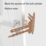 Dessin animé ours chambre porte muette serrure porte fermée coussin de protection anti-collision, vert, rose, café, abricot, blanc