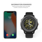 Montre connectée NX02 Sport étanche IP67, suivi des calories, podomètre, chronomètre, rappel d'appels et de SMS