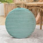 Housse de coussin ronde en flanelle, Taille: 40x40cm, Vert d'eau, Rose cuir, Couleur café, Cachemire, Gris foncé, Gris clair