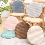 Housse de coussin ronde en flanelle, Taille: 40x40cm, Vert d'eau, Rose cuir, Couleur café, Cachemire, Gris foncé, Gris clair
