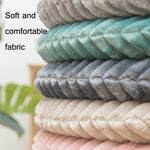 Housse de coussin ronde en flanelle, Taille: 40x40cm, Vert d'eau, Rose cuir, Couleur café, Cachemire, Gris foncé, Gris clair