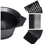 Kit d'outils de teinture capillaire avec peigne, bol mélangeur et brosse pour salon de coiffure