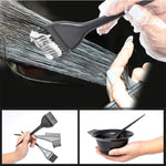 Kit d'outils de teinture capillaire avec peigne, bol mélangeur et brosse pour salon de coiffure