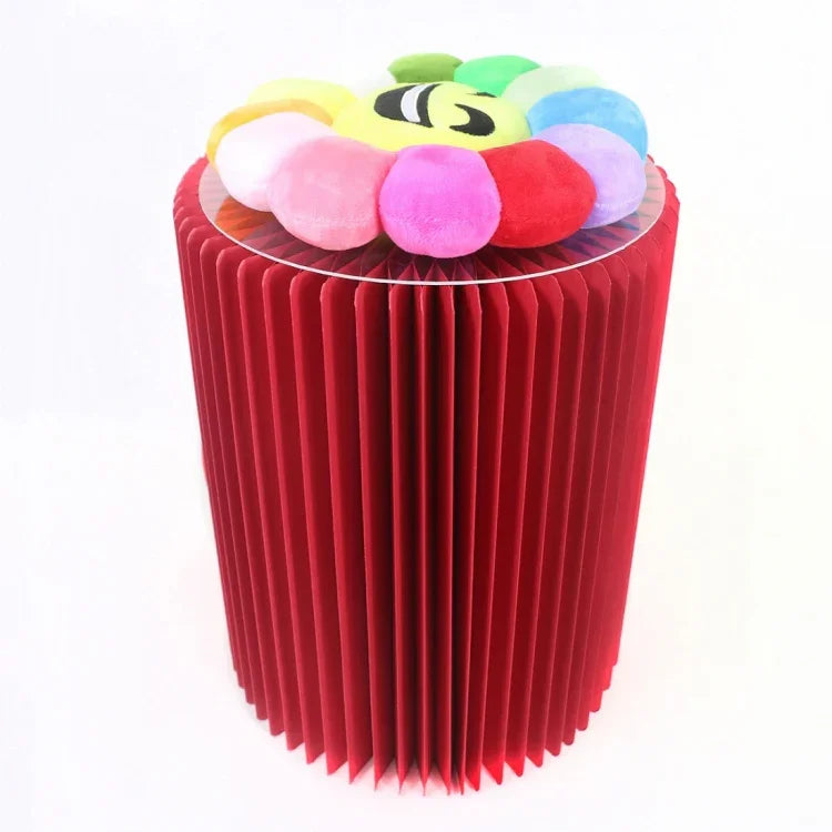 SH-236 Tabouret pliant court en papier Tabouret multifonctionnel pratique pour la maison, Marron, Blanc, Rouge, Noir, Rose, Violet, Vert, Bleu, Jaune, Orange