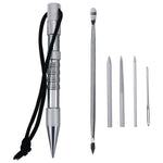 Bracelet à aiguilles pour corde de parapluie, outil de tissage DIY, Spécifications :, 4 PCS / Set Noir, 4 PCS / Set Argent, 5 PCS / Set Noir, 5 PCS / Set Argent, 6 PCS / Set Noir, 6 PCS / Set Argent, 7 PCS / Set Noir, 7 PCS / Set Argent, 9 PCS / Set Noir