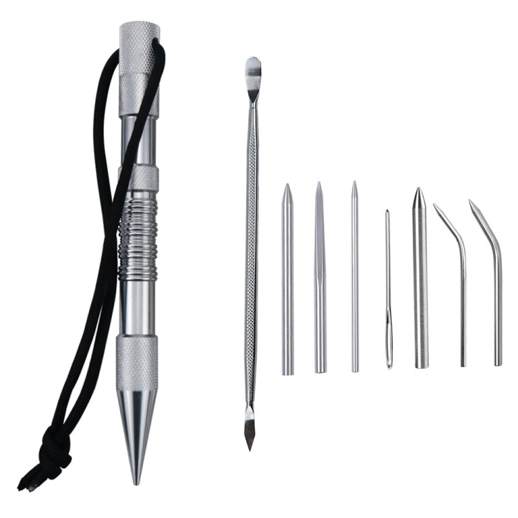 Bracelet à aiguilles pour corde de parapluie, outil de tissage DIY, Spécifications :, 4 PCS / Set Noir, 4 PCS / Set Argent, 5 PCS / Set Noir, 5 PCS / Set Argent, 6 PCS / Set Noir, 6 PCS / Set Argent, 7 PCS / Set Noir, 7 PCS / Set Argent, 9 PCS / Set Noir