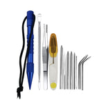 Bracelet à aiguilles pour corde de parapluie, outil de tissage DIY, Spécifications :, 4 PCS / Set Noir, 4 PCS / Set Argent, 5 PCS / Set Noir, 5 PCS / Set Argent, 6 PCS / Set Noir, 6 PCS / Set Argent, 7 PCS / Set Noir, 7 PCS / Set Argent, 9 PCS / Set Noir
