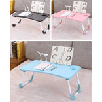 Bureau d'ordinateur pliable USB avec ventilateur et lampe, Dimensions : 60x40x28cm, Noir froid, Rose adolescent, Bleu ciel, Érable blanc, Noyer, Vert protection des yeux