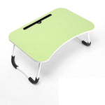 Bureau d'ordinateur pliable USB avec ventilateur et lampe, Dimensions : 60x40x28cm, Noir froid, Rose adolescent, Bleu ciel, Érable blanc, Noyer, Vert protection des yeux