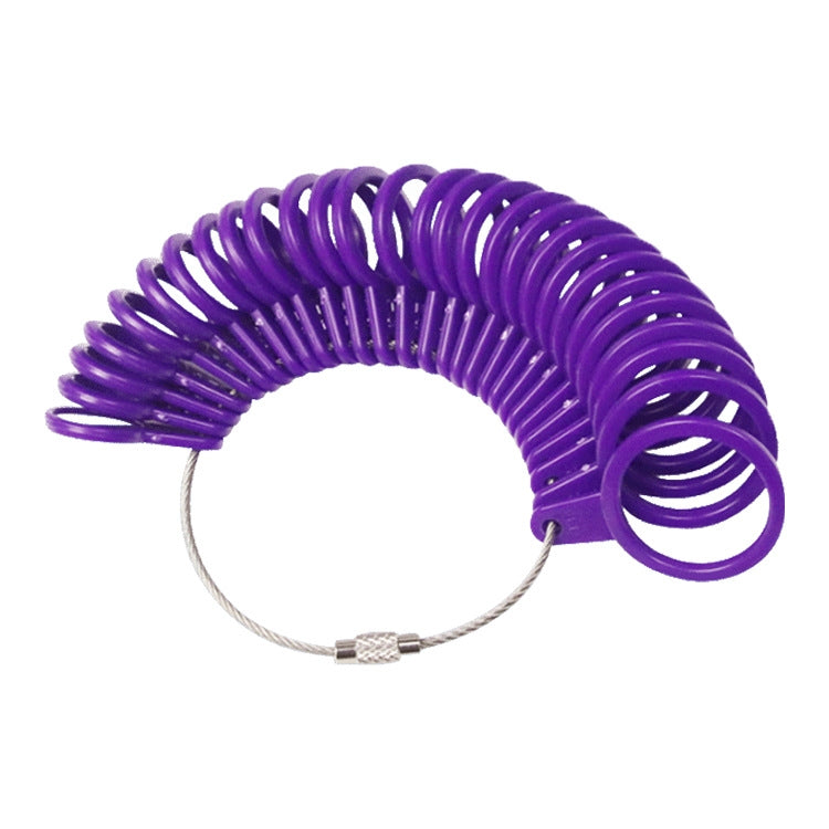 2 Outils de mesure de taille de bague en plastique, 2 pièces
