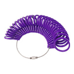 2 Outils de mesure de taille de bague en plastique, 2 pièces