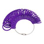 2 Outils de mesure de taille de bague en plastique, 2 pièces